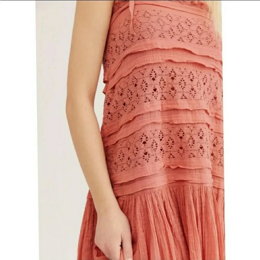 FREE PEOPLE Shailee Crochet Slip Dress (D2)